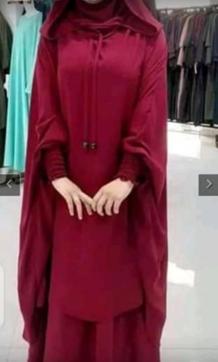 Robe longue, manches longues élégant hijab